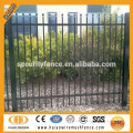 black wrought iron garden fence panels